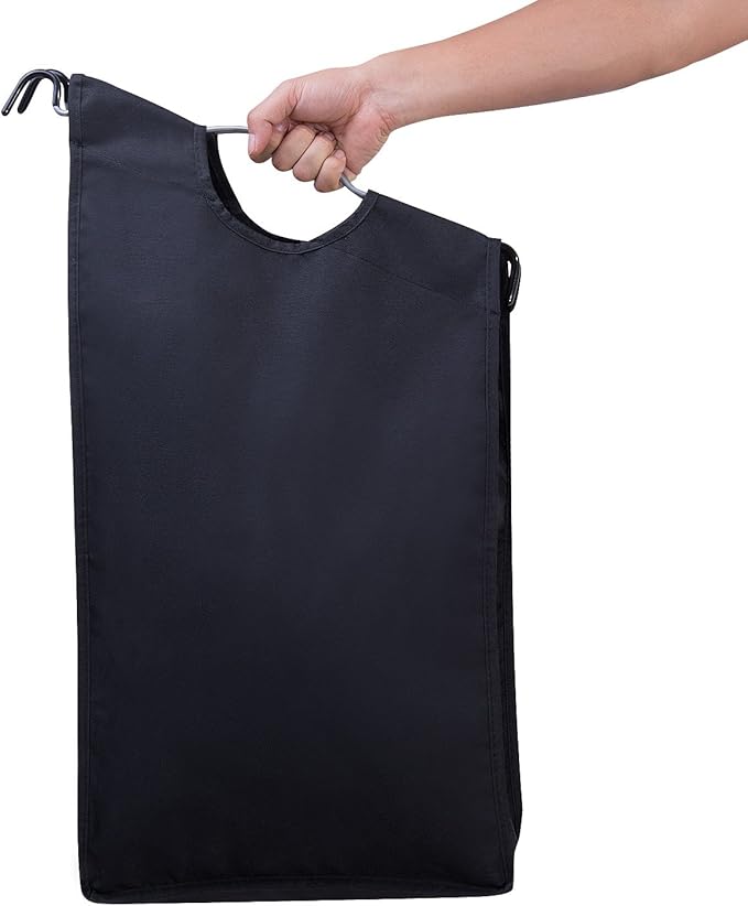 Laundry Sorter Cart 4-Bag Classics Rolling Laundry Hamper, Sturdy Frame with 60KG Weight Capacity, Black