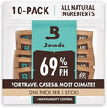 Boveda 69% Two-Way Humidity Control Packs For Storing Up to 5 Items – Size 8 – 10 Pack – For Small Plastic Travel Cases & Bags – Moisture Absorbers – Humidifier Packs in Resealable Bag