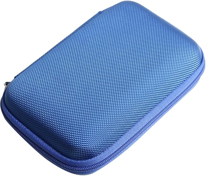 Hermitshell Hard Travel Case for Samsung T7 Shield 2TB / 1TB / 4TB, Portable SSD, USB 3.2 Gen2 External Solid State Drive (Blue, Case for 2 Hard Drives)