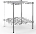 24" Deep x 24" Wide x 27" Height Wire Shelving Kit | 2-Tier | NSF Commercial Storage Rack Unit