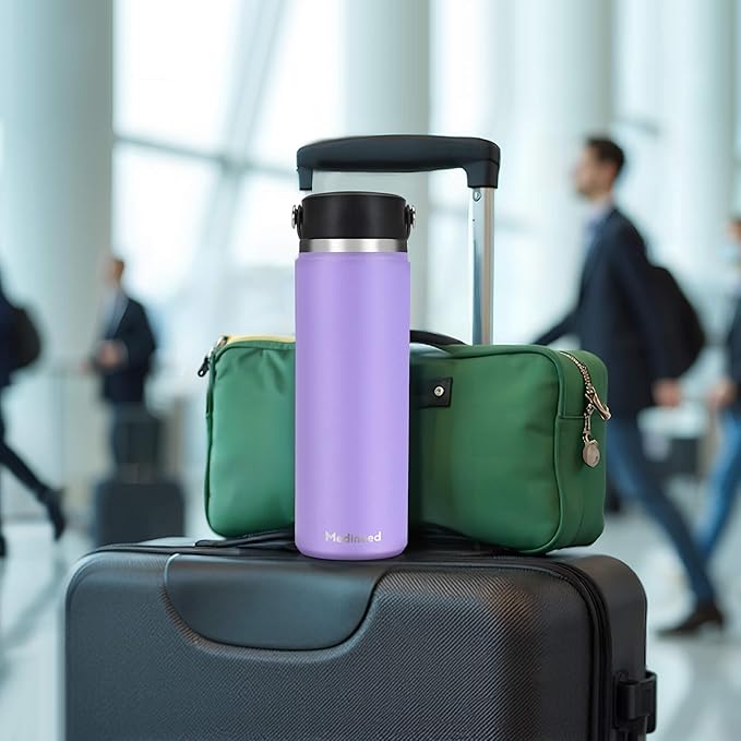 Insulin Cooler Travel Case Tsa Approved, 3-5 Pens Medicine Travel Cooler Temp Display, Diabetes Case with Reusable Ice Pack, Refrigerated Medication Organizer for Diabetic Supplies (Purple)