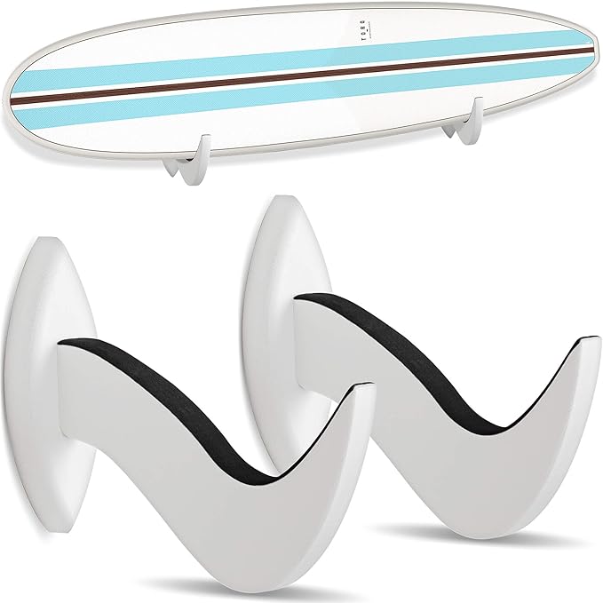 Hang 11 Surfboard Wall Mount - Surf Board Wall Hangers, Surfboard Mount, Beautiful Sustainable Wooden Rack, Perfect to Display Your Board, Surf Racks, Horizontal Hanger, Surfing Accessories