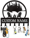 Personalized Custom Name Key Holder - Wall Mounted Key Rack for Kitchen, Entryway, Hallway, Office, Doorway