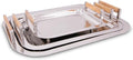 Decorative Silver Tray by Objet D’Art, Verona Beaufort Round Bar Tray for Living Room, Ottoman and Coffee Table, Trays for Candles, Liquor, and Centerpieces