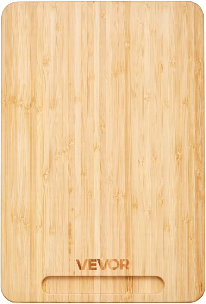 VEVOR Appliance Slider, Medium 14 x 9.5-inch, Rolling Sliding Tray with Rubber Wheels & Hollow Handle, Easy to Clean, Appliance Rolling Tray for Coffee Maker, Kitchen Countertop, Natural Wood