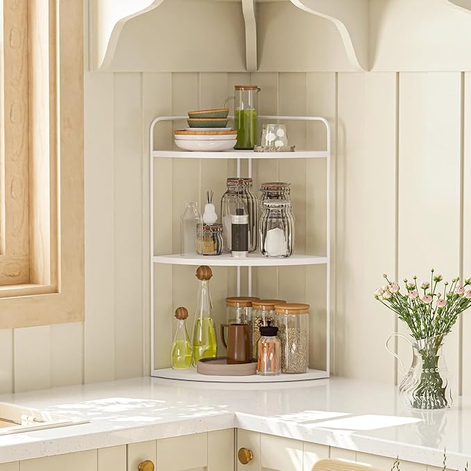 Bathroom Counter Organizer,Countertop Organizer,Vanity Organizers,Bathroom Storage,Bathroom Sink Organizers,Counter Shelf,Corner Counter,Corner Shelves