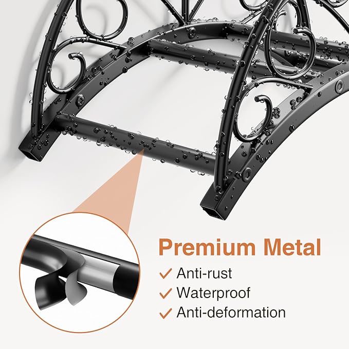 Wall Mounted Hose Holder - Metal Water Hose Holder - Hose Hanger Hose Hook for Water Hose Extension Cords Vacuum Hose.