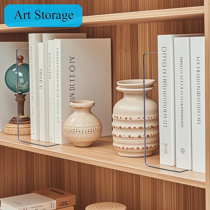 Shelf Dividers for Closet Organization: Acrylic Shelf Dividers for Clothes Sweater Purse - Clear Closet Organizers and Storage Separators for Shelves, 12Pack