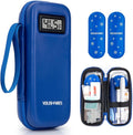 YOUSHARES Insulin Cooler Travel Case with Temperature Display - Refrigerated Medicine Cooling Bag with 2 TSA Approved Ice Pack, Medication Pen Diabetic Supplies Organizer for Trip and Daily