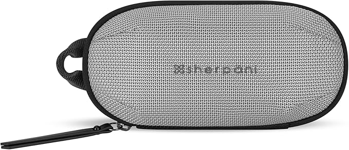 Sherpani Mini Co-Pilot, Travel Cable Bag, Cord Storage Organizer, Small Tech Pouch, Accessory Carrying Case, Travel Gift for Women (Sterling)