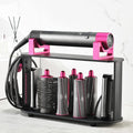 Foho Storage Holder Compatible for Dyson Airwrap Styler, 8-Holes Countertop Bracket Organizer Stand Storage Rack for Hair Curling Iron Wand Barrels Brushes Diffuser Nozzles for Home/Bedroom/Bathroom