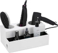 J JACKCUBE DESIGN Hair Tool Organizer Dryer Holder Hair Styling Accessories Organizer Bathroom Storage Countertop with 3 Holes(White) – MK154D