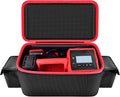 Air Compressor Bag Compatible with Milwaukee M18 Inflator 2848-20/2771-20, Air Pump Carrying Box for Milwaukee Tools,Storage Holder for 18V 3.0/4.0/5.0/6.0/6.5/7.0/8.0Ah Battery (Case Only)-Black
