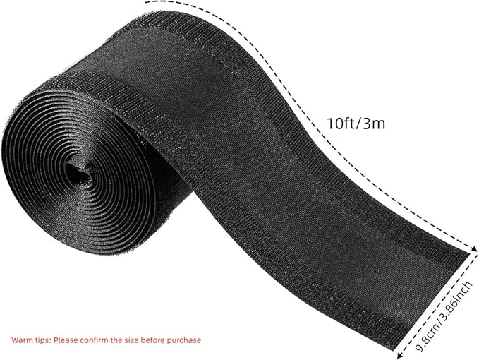 WILLBOND Carpet Cord Cover Cable Protector Floor Cover Cable Protector Management Only for Commercial Office Carpet(19.69 ft,Black)