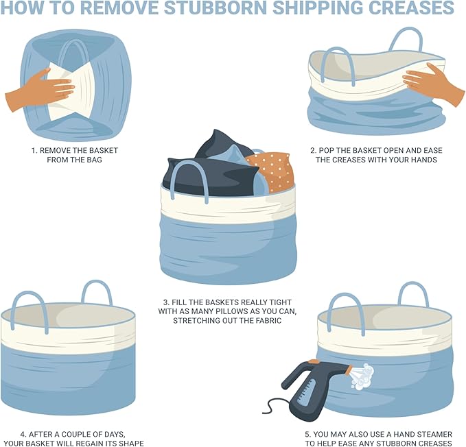 OrganiHaus Set of 3 Pastel Rainbow Woven Storage Baskets for Shelves, Decorative Organizer Bins for Kids Room, Nursery & Classroom, Colorful Toy Storage Basket for Playroom Decor – 15x9x10 inches