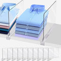 Acrylic Shelf Dividers for Closet Organization, Closet Shelf Organizer for Bedroom, Closet Dividers for Shelves Clear Clothing Divider Shelf(Clear,10 Pack)