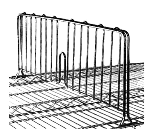 Metro DD21C Super Erecta Shelf Divider, Chrome, 8" x 21"