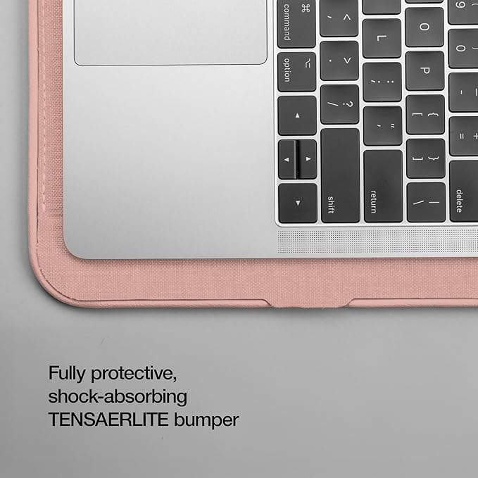 Incase ICON Sleeve with Woolenex - MacBook Air 13 inch Case - 2025, 2024, 2023, 2022, M4, M3, M2 - Fitted MacBook Case, Laptop Sleeve, Hard Cover, Durable, Lightweight - Blush Pink
