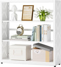 3 Tier Bookcase,Industrial Bookshelf,34" White Metal Wide Bookshelf with Adjustable Feet and Adjustable Shelves,Home Office Bookcase Shelf Storage Organizer for Living Room、Kitchen