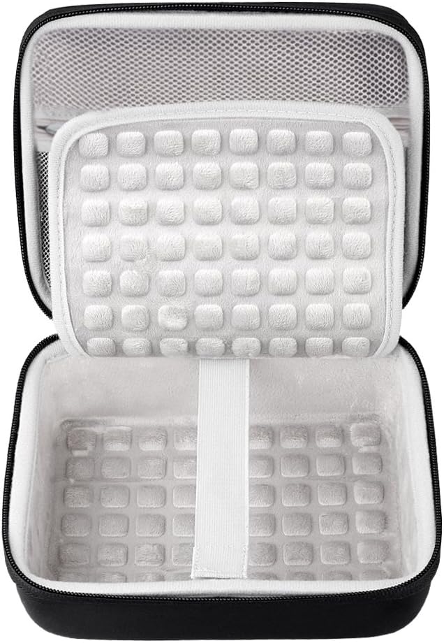 BOVKE Hard Drive Case for WD Elements My Book Seagate Expansion Desktop External Hard Drive HDD 6TB 8TB 10TB 12TB 14TB 16TB 18TB 22TB 24TB 26TB 28TB, 3.5 Inch Portable Desktop HDD Carrying Case, Black