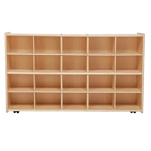 Contender C14503APF-C5 (COO2Z) Mobile 20 Tray Storage with Assorted Pastel Trays - Assembled with Casters