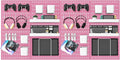 Pegboard Combination Kit, 25.2" x 50.4" Wall Mounted Storage Set with 8 Pegboards & 40 Accessories Hanging, Peg Boards Organizer