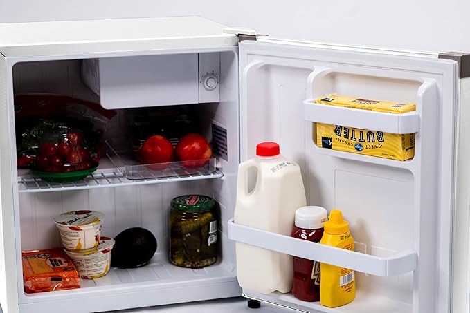 Frigidaire 1.6 cu ft Compact Mini Fridge, Perfect for Home or Office, Contemporary Series, White, 1.6 cu ft