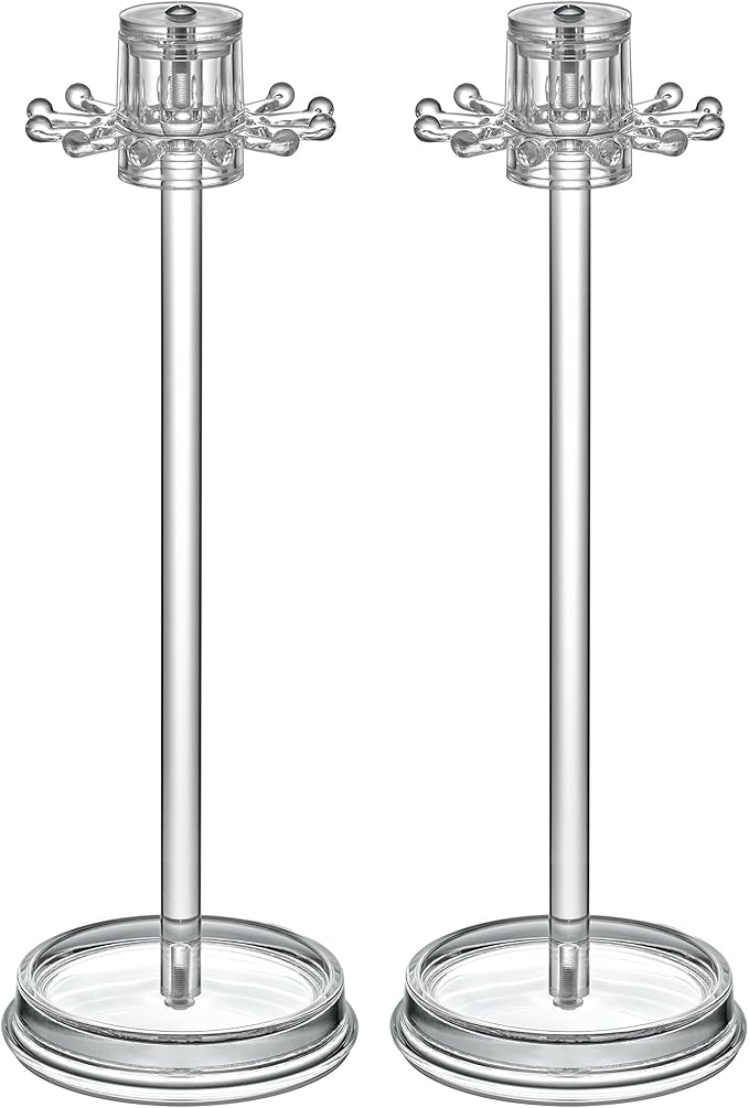 Amazing Abby - Temptation - 2-Pack Necklace Holder Stand with Spinning Hook Design, Jewelry Organizer Stand, Bracelet Tree Display, Perfect Storage Solution for Necklaces, Bracelets, Rings, and More