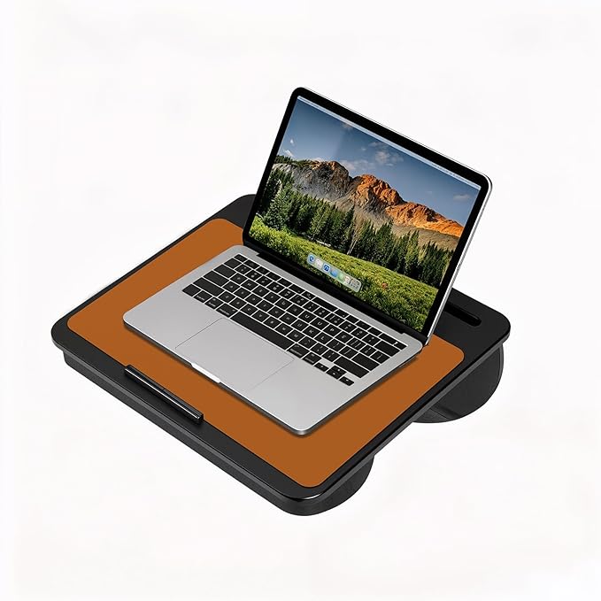 Jotsome Leather Desk Pad Mat, Non-Slip Desk Blotter Pad - Desk Protector for Office, Home, Lap Desk, Laptop, and Desktop, Gift for The Holidays or Christmas (Tan, 17" x 12")