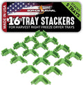 16 Pc Original Tray Stackers for Harvest Right Freeze Dryer Trays – Stacks 5 Trays – Green - Freeze Dryer Machine Accessories – Freeze Dried Food Storage - Made in USA