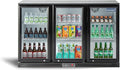 ICECASA 52.6" W Beverage Refrigerators 3 Glass Door Back Bar Refrigerator Commericial Undercounter cooler Wine Merchandiser 11.7 Cu.ft for Soda Beer