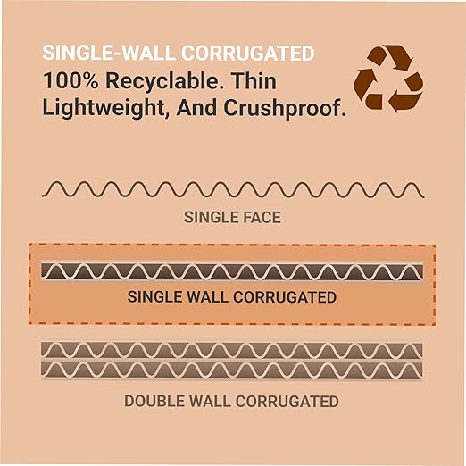 Aviditi Corrugated Cardboard Storage Bins, 6"x 9"x 4 1/2", White, Pack of 25, for Warehouse, Garage and Home Organization