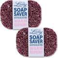 Soap Savers for bar soap, American Made by Luxiny, Lifts Soap in Soap Dishes & Shower Soap Holders -Handmade Soap Lasts Longer -Made from Plant Materials (Raspberry)