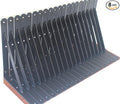 8 Pack L10 x H 8" Black Heavy Duty Shelf Brackets with Screws Metal Shelf Brackets Shelf Support Angle Brackets for Shelves L Brackets Heavy Duty Floating Shelf