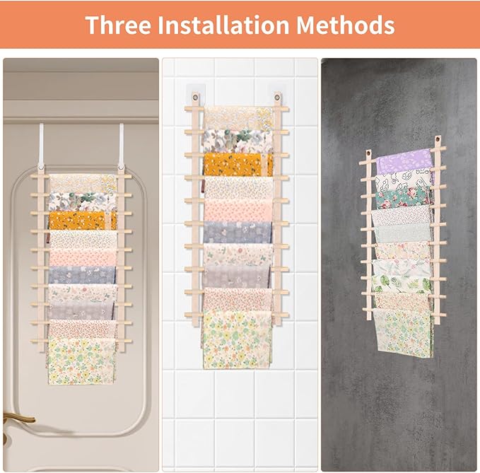sewing fabric storage: 31.5 Inch fabric organizer and sewing fabrics organizer room hanging organization for Door & wall Craft Closet Boards Stash Store Yarn quilting Pattern Notions Supplies