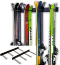 StoreYourBoard Ski Rack Wall Mount – Heavy-Duty Steel Ski Wall Mount Holds Up to 16 Pairs of Skis, Space-Saving Ski Rack for Garage, Home, or Cabin – Durable Wall Storage Organizer - Holds Up to 200lb
