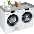 Royxen Washer Dryer Countertop, 27.4" x 54", Wood, Universal Fit, Laundry Room Organization, Grey