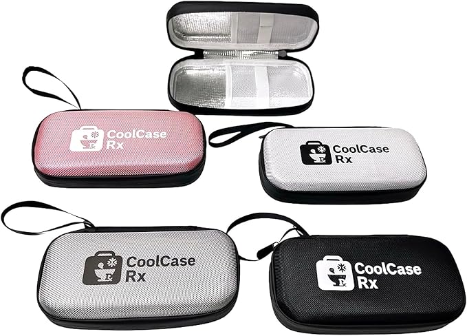 Insulin Cooling Case – Portable Travel Medication Bag with Ice Pack for Diabetes & Temperature-Sensitive Medicine (White)