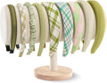 ProCase Headband Holder Organizer for Girls Women, Velvet Headband Stand for Storage Display -Beige, 1 Pack