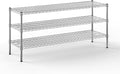 18" Deep x 60" Wide x 27" Height Wire Shelving Kit | 3-Tier | NSF Commercial Storage Rack Unit