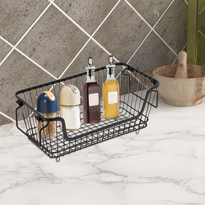 Stackable Storage Basket, Easy Application,32x16x14c, Deep Freezer Bins, Refrigerator Storage Bins, Versatile Organizer, For Chest Freezer Ice Cream Fruits Veggies