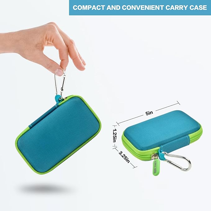 Hard Case Compatible with SanDisk 1TB 2TB 4TB 500GB 8TB Extreme Portable SSD - Up to 1050MB/s - USB-C, USB 3.2 Gen 2 External Solid State Hard Drive Storage Holder for Cables-Green (Box Only)