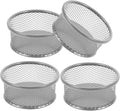 VILLCASE 4pcs Metal Paperclip Holders for Desk Organizer Mesh Paper Clip Holder Containers for Office Supplies Desktop Storage for Binder Clips Push Pins