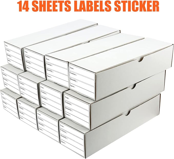 Trading Card Storage Box,12-Pack-9600 Count Corrugated Cardboard Card Box With Mtg/Magic/TCG Storage and Collection,Labels For Card Storage Box