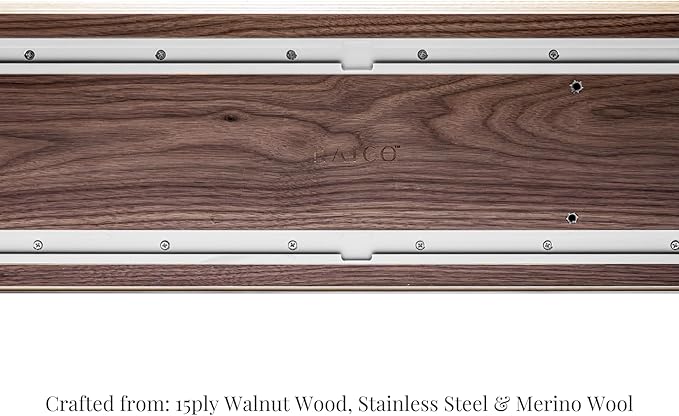 Raico Desk Cockpit Shelf Monitor Stand System Dual Screen Setup Wood Large Desk Accessory Organizer Unit (Walnut, Full Length v2 | 45.7 Inches)