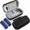 Insulin Cooler Travel Case, Portable Temperature Display Medicine Travel Cooler, Diabetes Case with 2 Reusable Ice Packs TSA Approved for Diabetic Supplies Patent Pending(Black-No Temp)