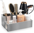 Hair Tool Organizer - Bathroom Vanity Organizers and Storage, Hair Styling Accessories Hot Tools Organizer Hair Dryer, Blow Dryer, Curling Iron, Flat Iron, Hair Straightener, Silver