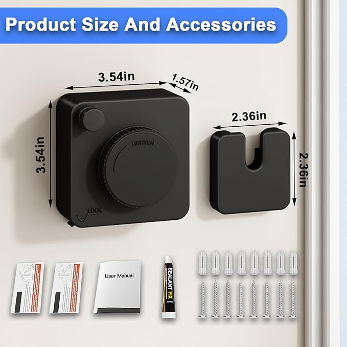 Retractable Clothesline Indoor & Outdoor, 15.6 Ft Non-Sagging Stainless Steel Laundry Line with Wall Mounted Heavy Duty Design, Space-Saving Drying Rack for Bathroom, Balcony(Square Black)