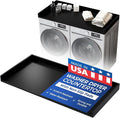 OfficeSimpli Large Washer Dryer Countertop 30 x 58 - Made in USA - Heavy-Duty Laundry Countertop Over Washer and Dryer, Laundry Room Countertop Organization Solution with Non-Slip Pads, Black