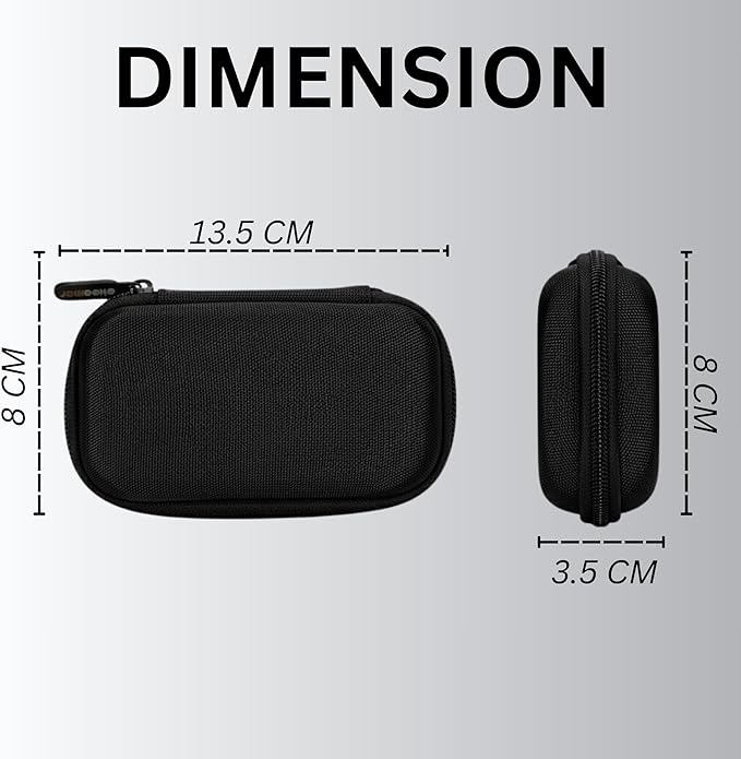 Hard Case Compatible with SanDisk Extreme Pro/SanDisk Extreme Portable External SSD 500GB 1TB 2TB - Small Protective Case - Soft Lining MaterialHard Drive Case for Flying or Outdoor Activities